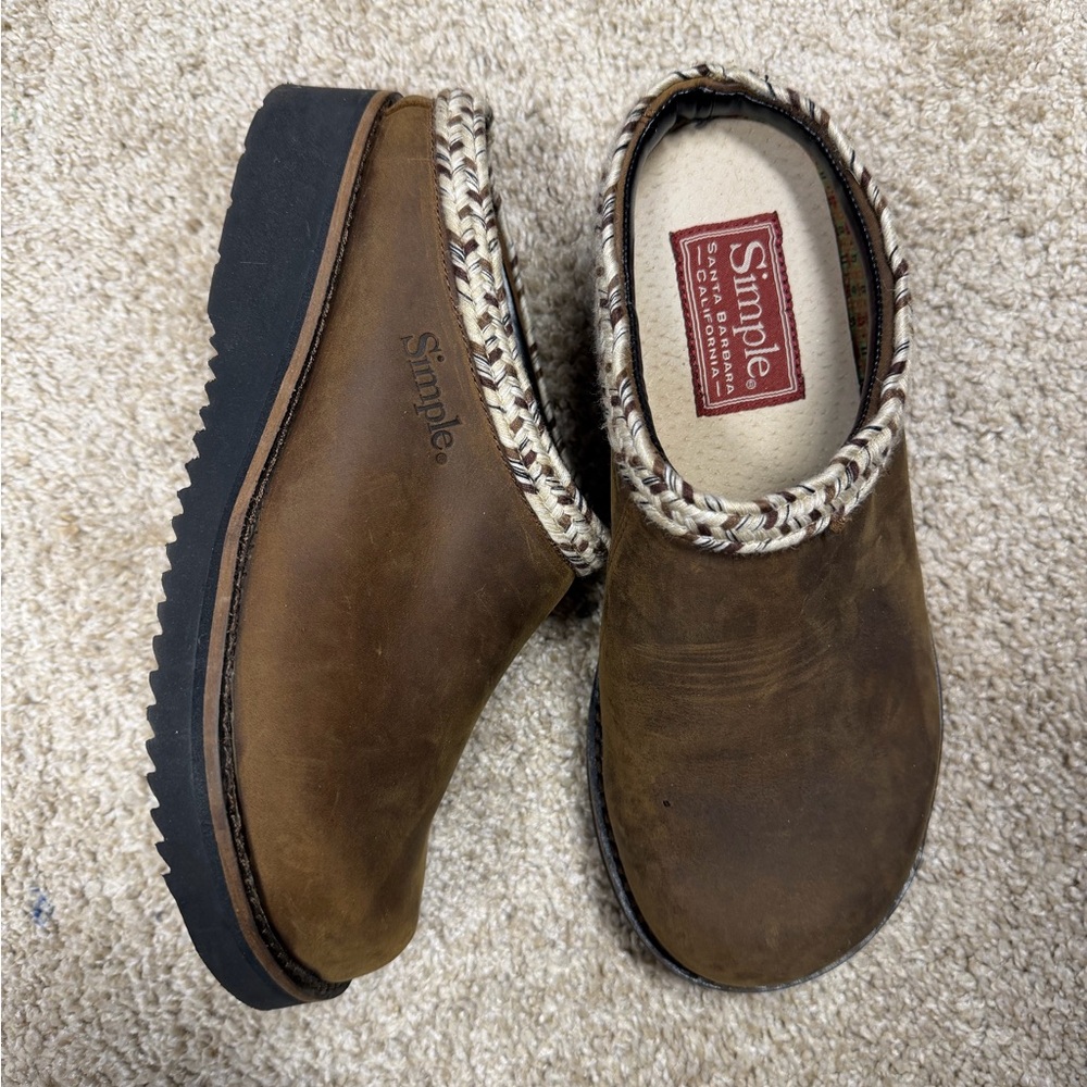 Simple Brown Slip-On Loafers